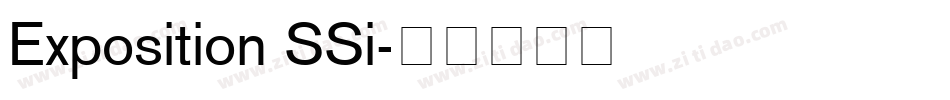 Exposition SSi字体转换